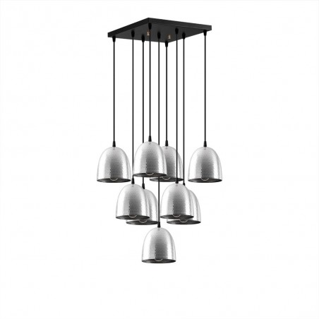 Lámpara de techo Asney 16 Plata (9 luces)