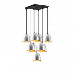 Lámpara de techo Asney 16 Plata (9 luces)
