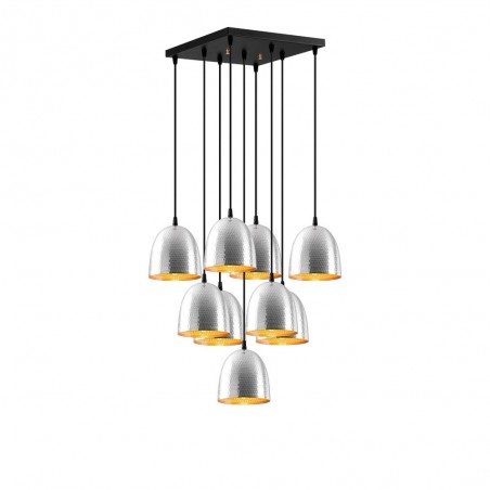 Lámpara de techo Asney 16 Plata (9 luces)