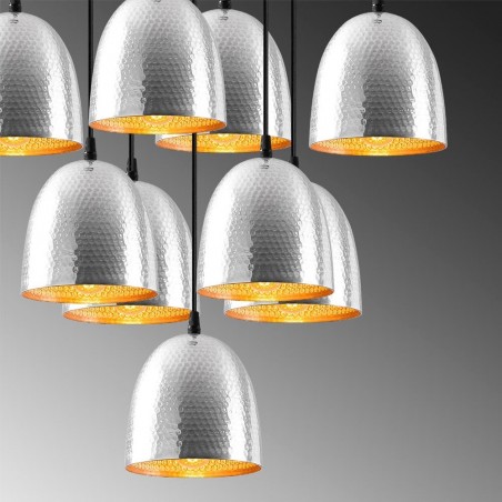 Lámpara de techo Asney 16 Plata (9 luces)