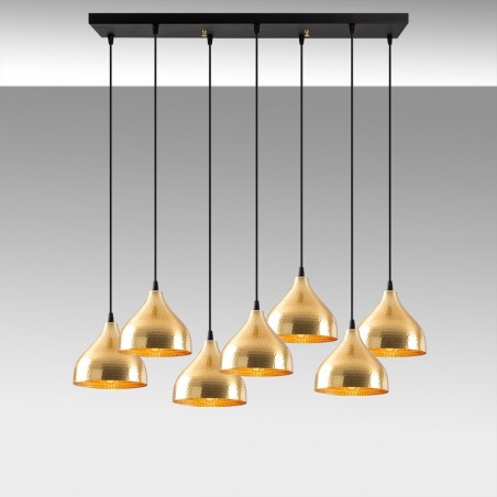 Pendant Lamp Asney 18 Gold (7 lights)