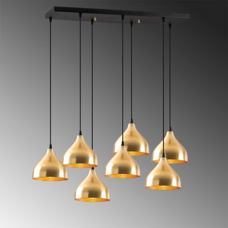 Pendant Lamp Asney 18 Gold (7 lights)