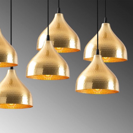 Pendant Lamp Asney 18 Gold (7 lights)
