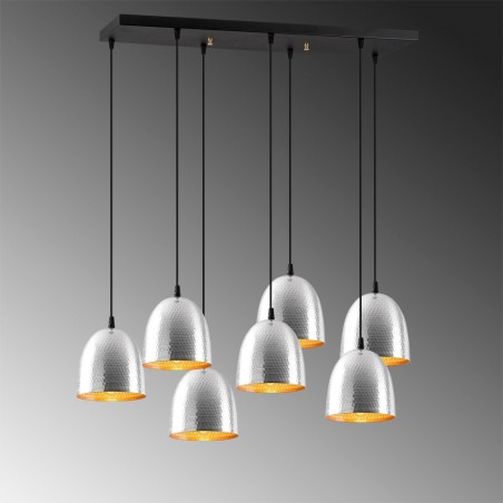 Pendant Lamp Asney 18 Silver (7 lights)
