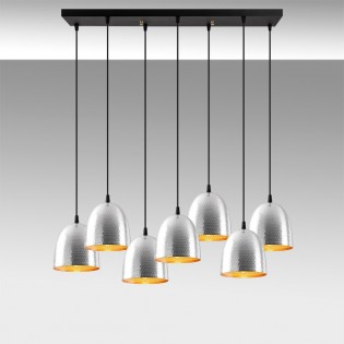 Pendant Lamp Asney 18 Silver (7 lights)