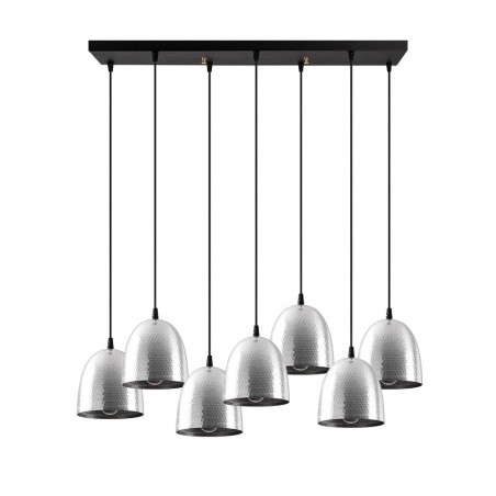 Pendant Lamp Asney 18 Silver (7 lights)