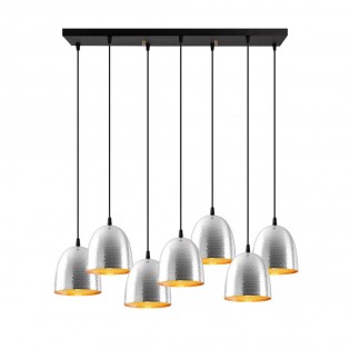 Pendant Lamp Asney 18 Silver (7 lights)