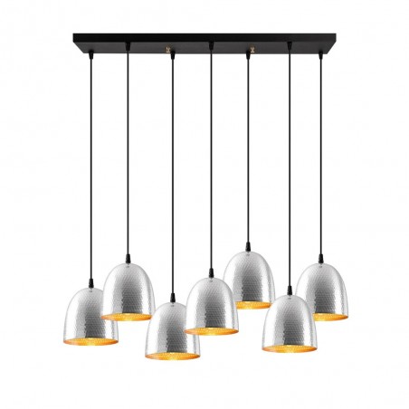 Pendant Lamp Asney 18 Silver (7 lights)