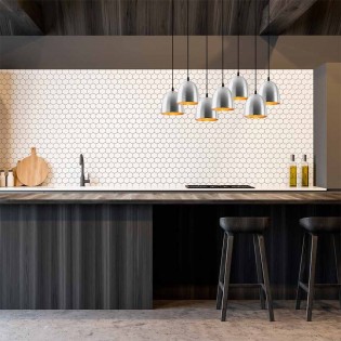 Pendant Lamp Asney 18 Silver (7 lights)
