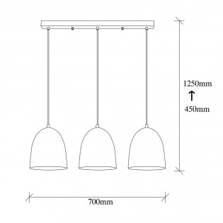 Ceiling Track Light Asney 20 Vintage (3 lights)