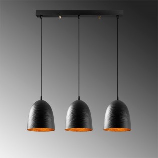Regleta de techo Asney 20 Negro (3 luces)