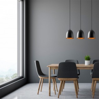 Regleta de techo Asney 20 Negro (3 luces)