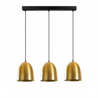 Regleta de techo Asney 20 Oro II (3 luces)