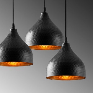 Lámpara colgante Asney 18 Negro (3 luces) Lámpara colgante Asney 18 Negro (3 luces)