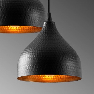 Lámpara colgante Asney 18 Negro (3 luces) Lámpara colgante Asney 18 Negro (3 luces)