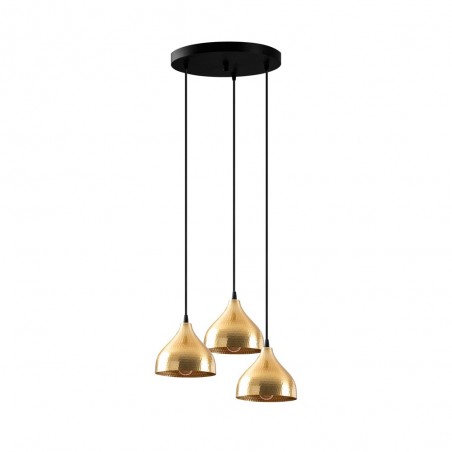 Cluster Pendant Lamp Asney 18 Gold (3 lights)