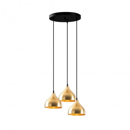 Cluster Pendant Lamp Asney 18 Gold (3 lights)