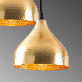 Cluster Pendant Lamp Asney 18 Gold (3 lights)