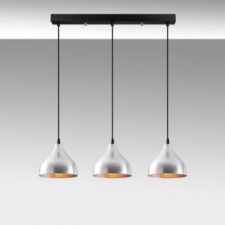 Ceiling Track Light Asney 18 Silver (3 lights)