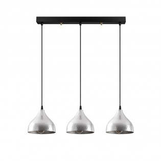 Regleta de techo Asney 18 Plata (3 luces)