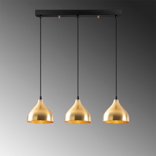 Regleta de techo Asney 18 Oro (3 luces)