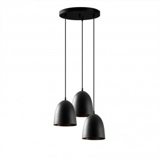 Lámpara de techo Asney 20 Negro (3 luces)