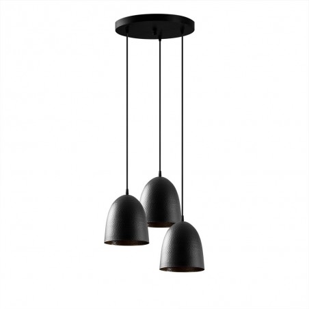 Lámpara de techo Asney 20 Negro (3 luces)