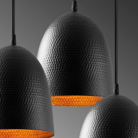 Lámpara de techo Asney 20 Negro (3 luces)