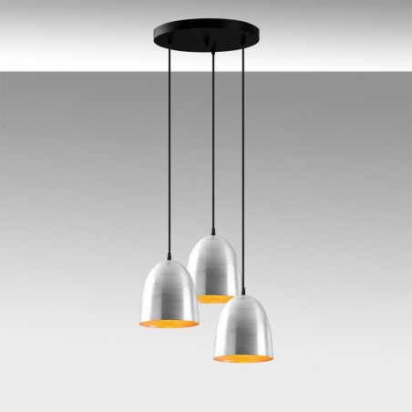 Lámpara de techo Asney 20 Plata (3 luces)