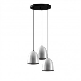 Lámpara de techo Asney 20 Plata (3 luces)