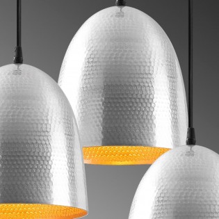 Lámpara de techo Asney 20 Plata (3 luces)