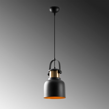 Lámpara colgante retro Momo 21 Negro