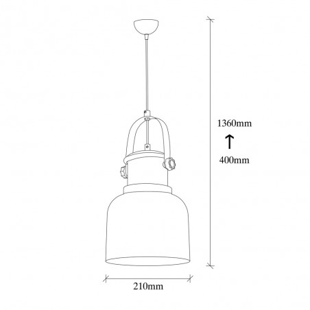 Retro Pendant Lamp Momo 21 Copper
