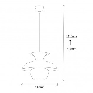 Ceiling Lamp Momo 40 Black
