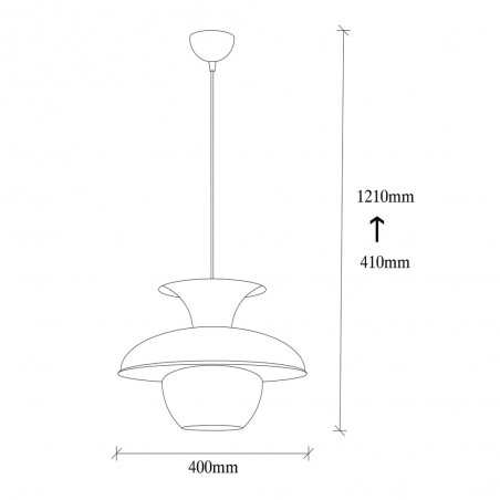Ceiling Lamp Momo 40 Black