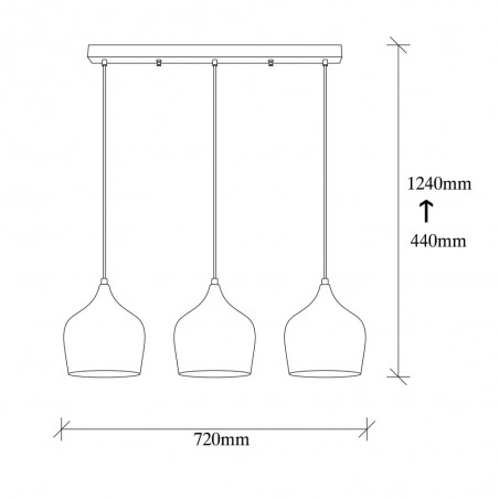 Ceiling Track Light Momo 20 Gold (3 Lights)