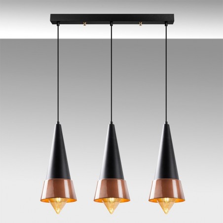 Ceiling Track Light Momo 20 Black/Copper (3 Lights)
