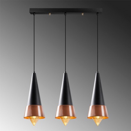 Ceiling Track Light Momo 20 Black/Copper (3 Lights)