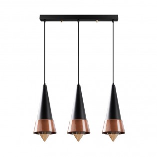 Ceiling Track Light Momo 20 Black/Copper (3 Lights)
