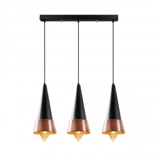 Ceiling Track Light Momo 20 Black/Copper (3 Lights)