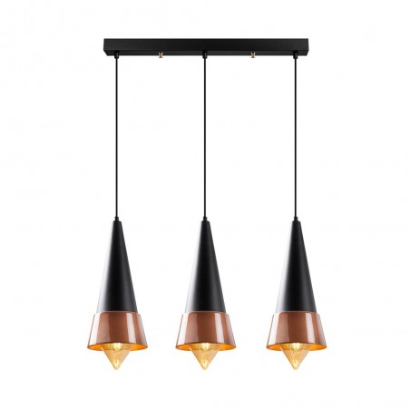 Ceiling Track Light Momo 20 Black/Copper (3 Lights)