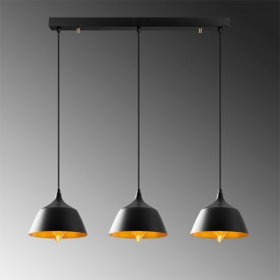Regleta de techo Momo 25 Negro (3 luces)