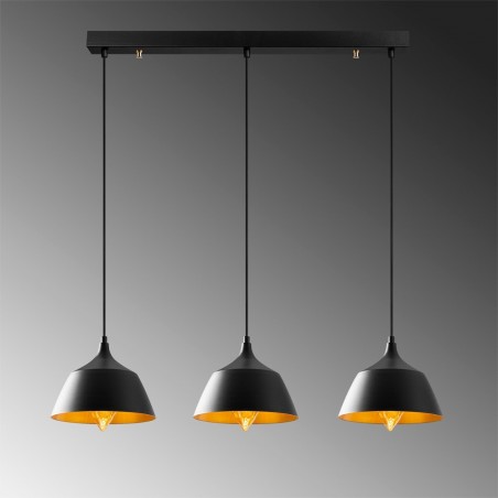 Regleta de techo Momo 25 Negro (3 luces)