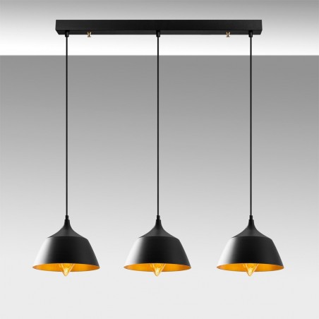 Ceiling Track Light Momo 25 Black (3 Lights)