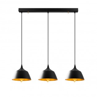Ceiling Track Light Momo 25 Black (3 Lights)