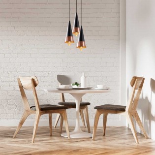 Cluster Pendant Lamp Momo 20 Black/Copper (3 Lights)