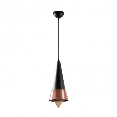 Lámpara de techo Momo 19 Negro/Cobre
