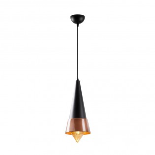Lámpara de techo Momo 19 Negro/Cobre