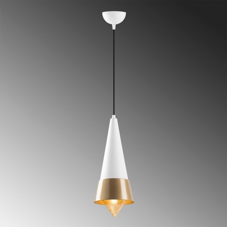 Lámpara de techo Momo 19 Blanco/Cobre