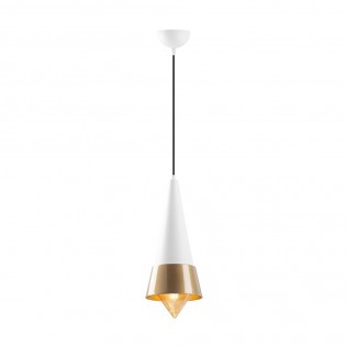 Lámpara de techo Momo 19 Blanco/Cobre